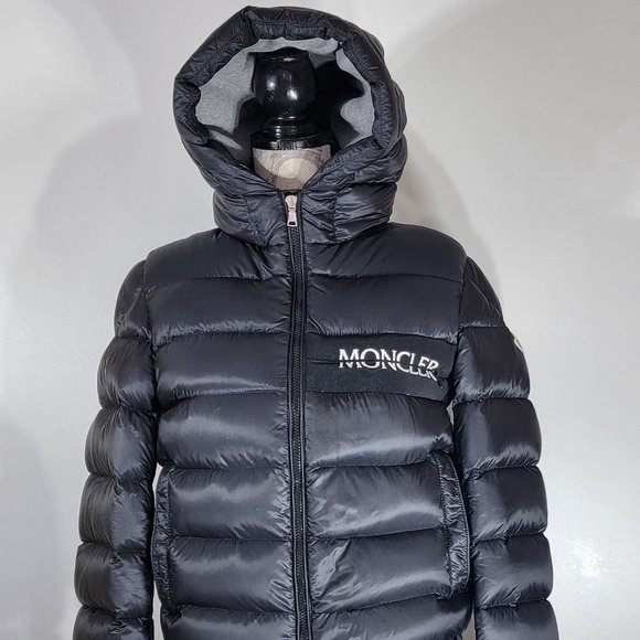 Moncler Other - Moncler Enfant hooded padded jacket Girl's Black Puffer Size 14 Youth Pre-owned